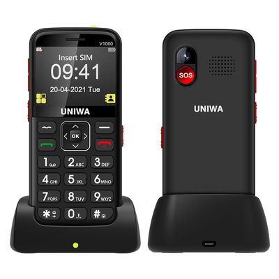 अच्छी कीमत UNIWA V1000 सेल फोन बुजुर्गों के लिए 2.31'' डिस्प्ले 64MB रैम 0.3MP कैमरा एसओएस फ़ंक्शन के साथ ऑनलाइन