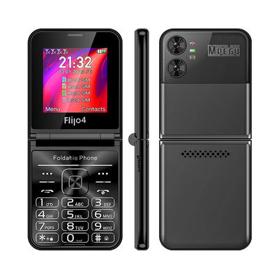 अच्छी कीमत F265 2.55'' 4 सिम कार्ड फ्लिप कीपैड मोबाइल फोन 1400mAh कैमरा एफएम रेडियो 2 जी फीचर ऑनलाइन