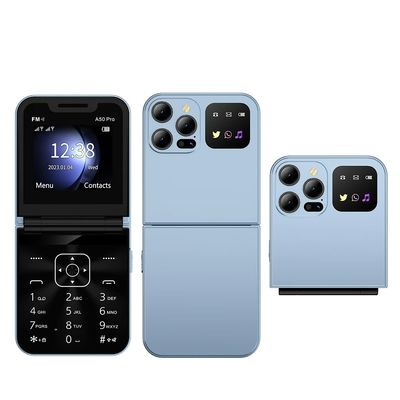 अच्छी कीमत A50 PRO 2G फीचर फ़ोन फ्लिप डिज़ाइन स्पीड डायल ब्लैकलिस्ट एलईडी फ्लैशलाइट कनेक्ट करें ऑनलाइन