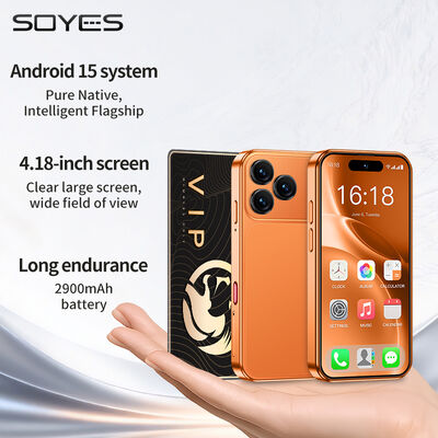 अच्छी कीमत XS19 MAX LTE 4G Mini 4.18'' Android 15.0 4+64GB Dual SIM 2900mAh Face Unlock Small Mobile Phone ऑनलाइन
