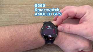 S666 स्मार्टवॉच AMOLED जीपीएस ब्लूटूथ कॉल